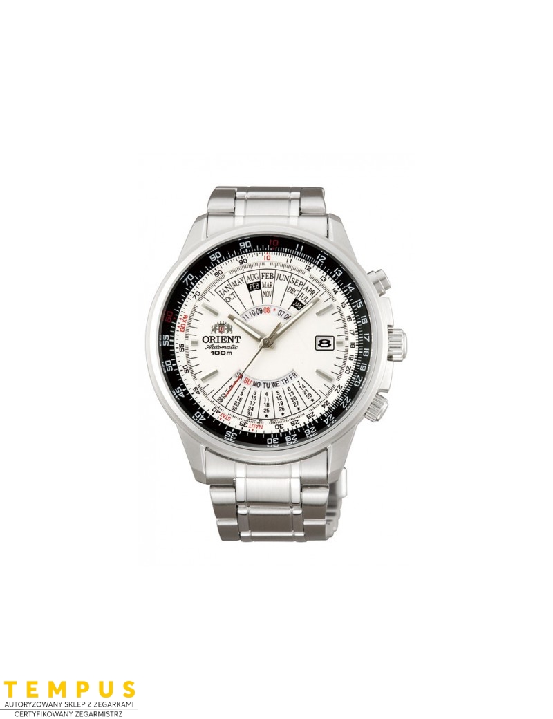 Zegarek klasyczny męski Orient FEU07005WX Perpetual Calendar World Time Automatic - Zegarki ORIENT Zegarek klasyczny męski Orient FEU07005WX Perpetual Calendar World Time Automatic - Zegarki ORIENT