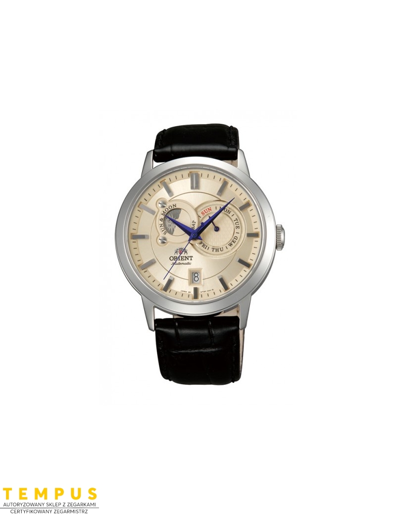 Zegarek klasyczny męski Orient FET0P003W0 Sun & Moon Automatic - Zegarki ORIENT