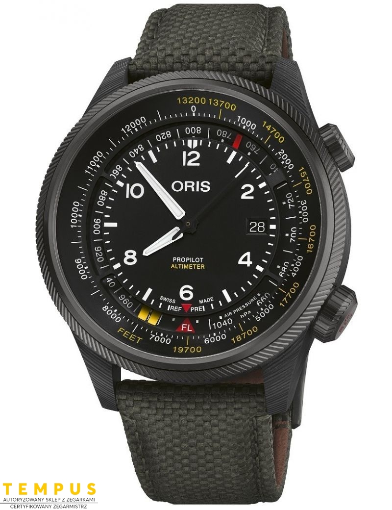 Zegarek lotniczy męski Oris Propilot Altimeter In Feet Carbon 01 793 7775 8734-Set - Zegarki ORIS Zegarek lotniczy męski Oris Propilot Altimeter In Feet Carbon 01 793 7775 8734-Set - Zegarki ORIS