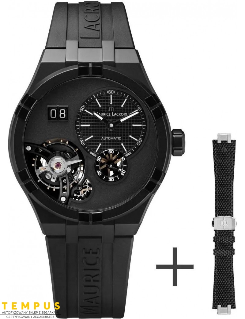 Zegarek casual męski Maurice Lacroix Aikon Master Grand Date Black AI6118-DLB0B-330-2 - Zegarki MAURICE LACROIX Zegarek casual męski Maurice Lacroix Aikon Master Grand Date Black AI6118-DLB0B-330-2 - Zegarki MAURICE LACROIX