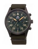 Zegarek lotniczy męski Orient Sport Chronograph Pilot RA-KV0501E10B - Zegarki ORIENT