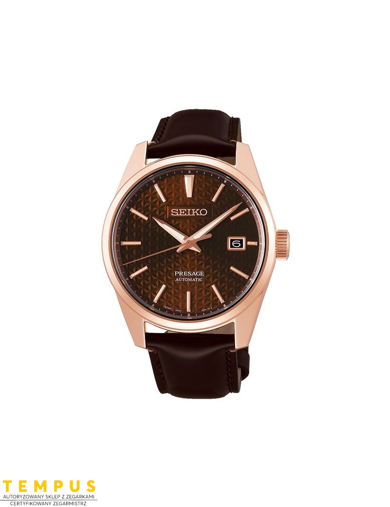 Zegarek klasyczny, elegancki męski Seiko Presage Spb170J1 Sharp Edged - Zegarki SEIKO Zegarek klasyczny, elegancki męski Seiko Presage Spb170J1 Sharp Edged - Zegarki SEIKO