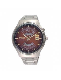 Zegarek klasyczny męski Orient FEU00002PW Perpetual Calendar World Time Automatic - Zegarki ORIENT