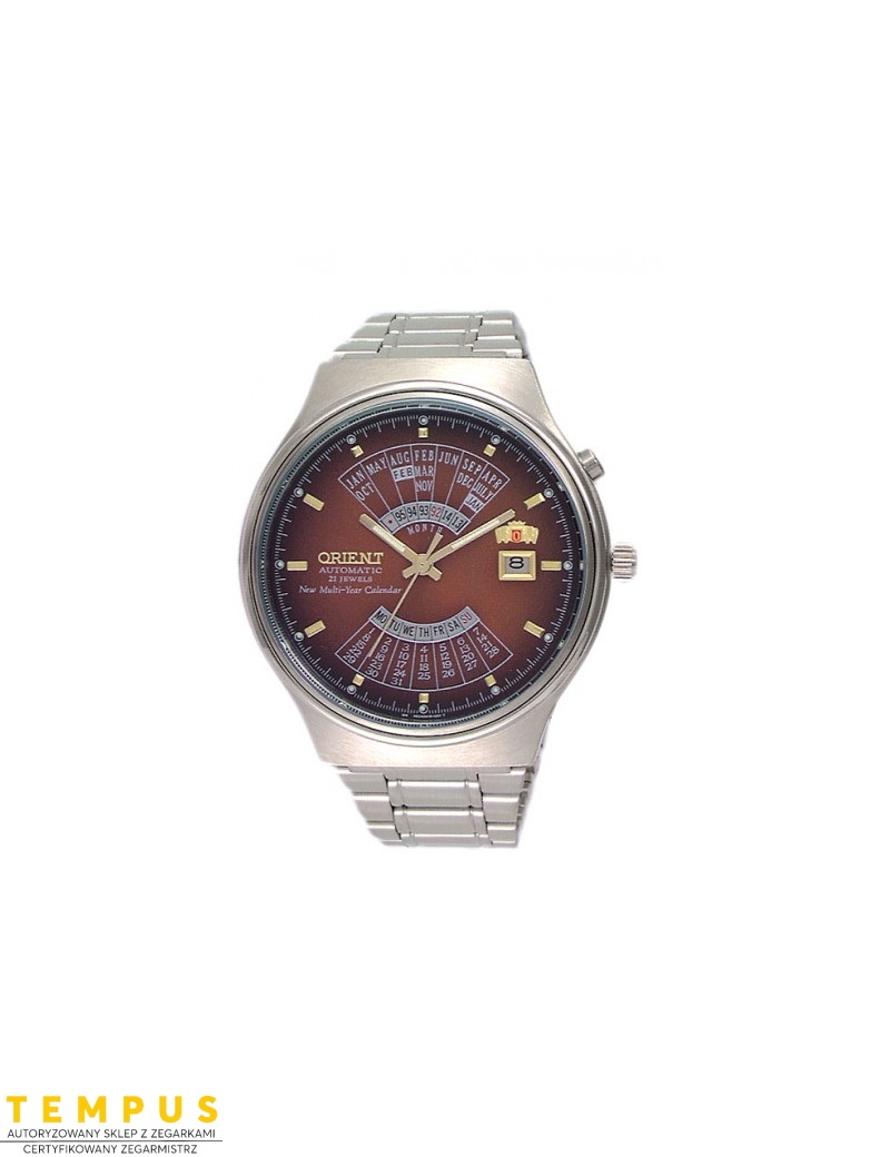 Zegarek klasyczny męski Orient FEU00002PW Perpetual Calendar World Time Automatic - Zegarki ORIENT Zegarek klasyczny męski Orient FEU00002PW Perpetual Calendar World Time Automatic - Zegarki ORIENT