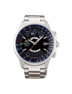 Zegarek klasyczny męski Orient FEU00002BW Perpetual Calendar World Time Automatic - Zegarki ORIENT
