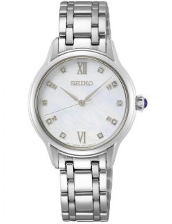 Zegarek klasyczny, elegancki damski Seiko Caprice Diamonds Srz537P1 - Zegarki SEIKO