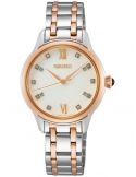 Zegarek klasyczny, elegancki damski Seiko Caprice Diamonds Srz542P1 - Zegarki SEIKO