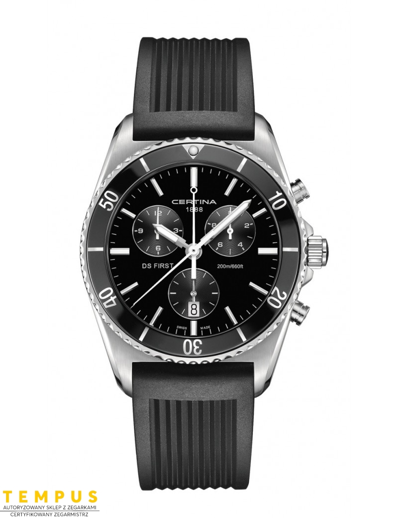 Certina DS FIRST Ceramic Chrono C014.417.17.051.00 - Zegarki CERTINA Certina DS FIRST Ceramic Chrono C014.417.17.051.00 - Zegarki CERTINA