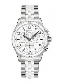 Certina DS FIRST Lady Ceramic Chrono C030.217.11.017.00 - Zegarki CERTINA
