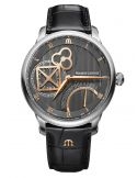 Zegarek klasyczny, elegancki męski Maurice Lacroix Masterpiece Square Wheel Retrograde MP6058-SS001-310-1 - Zegarki MAURICE LACROIX