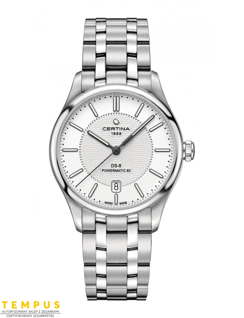 Elegancki zegarek męski automatyczny Certina DS-8 Gent Powermatic 80 C033.407.11.031.00 Elegancki zegarek męski automatyczny Certina DS-8 Gent Powermatic 80 C033.407.11.031.00