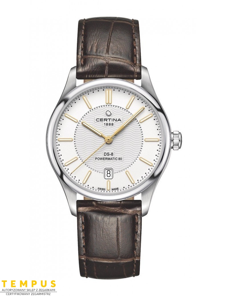 Elegancki zegarek męski automatyczny Certina DS-8 Gent Powermatic 80 C033.407.16.031.00 Elegancki zegarek męski automatyczny Certina DS-8 Gent Powermatic 80 C033.407.16.031.00