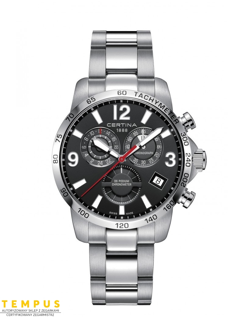 Certina DS PODIUM Gent CHRONOGRAF GMT C034.654.11.057.00 - Zegarki CERTINA