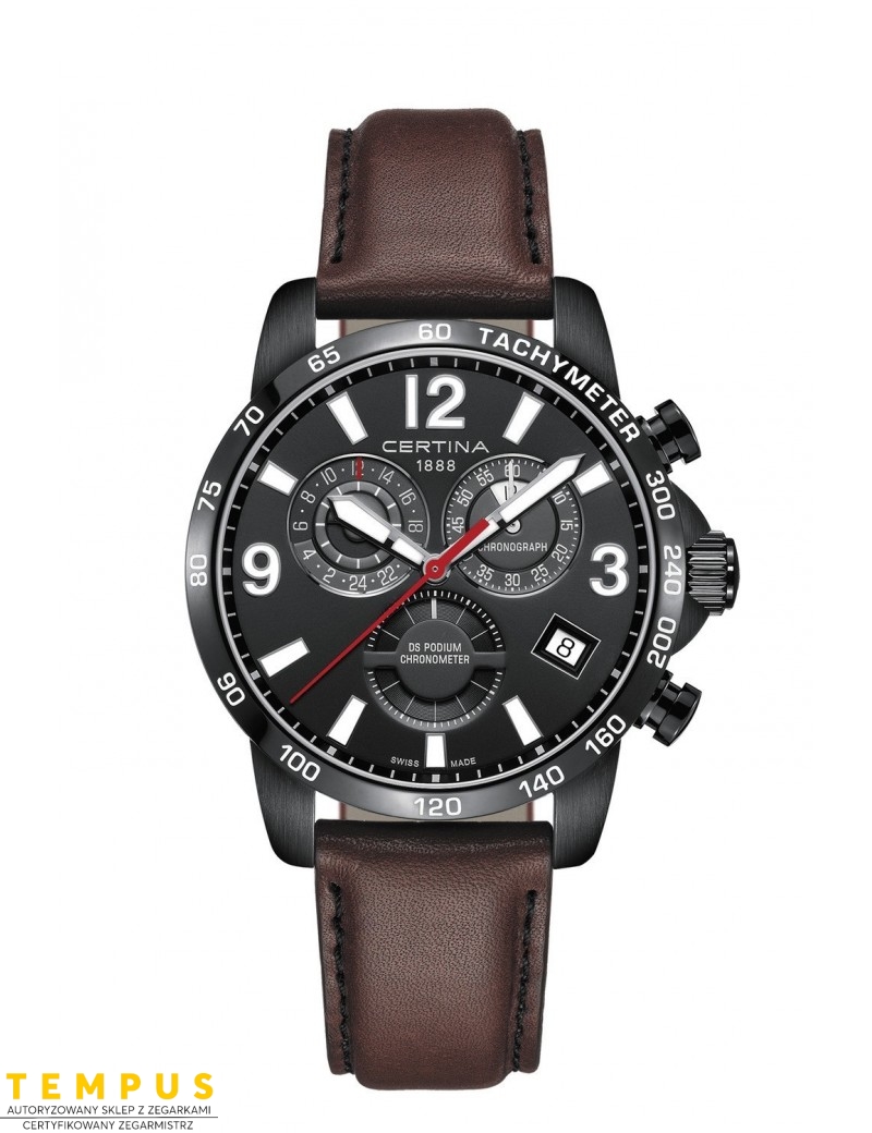Certina DS PODIUM Gent CHRONOGRAF GMT C034.654.36.057.00 - Zegarki CERTINA Certina DS PODIUM Gent CHRONOGRAF GMT C034.654.36.057.00 - Zegarki CERTINA