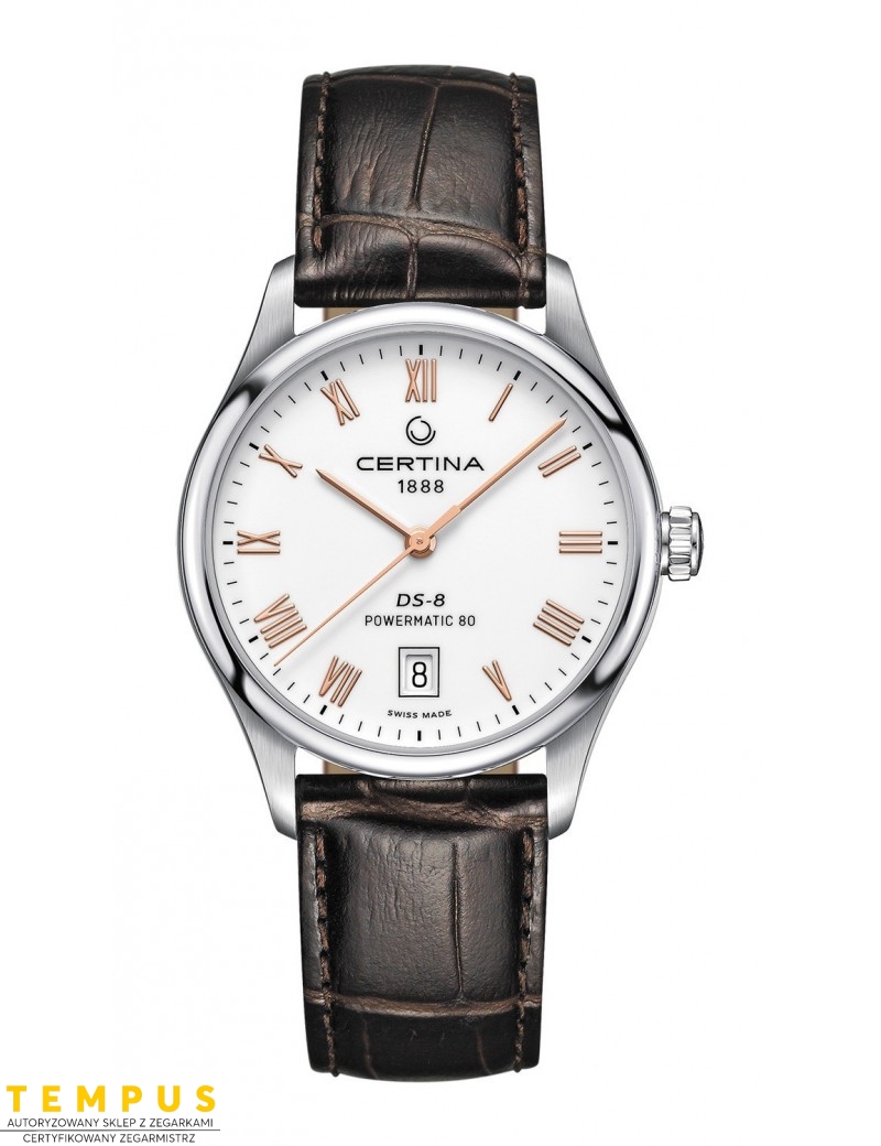 Elegancki zegarek męski automatyczny Certina DS-8 Gent Powermatic 80 C033.407.16.013.00 Elegancki zegarek męski automatyczny Certina DS-8 Gent Powermatic 80 C033.407.16.013.00