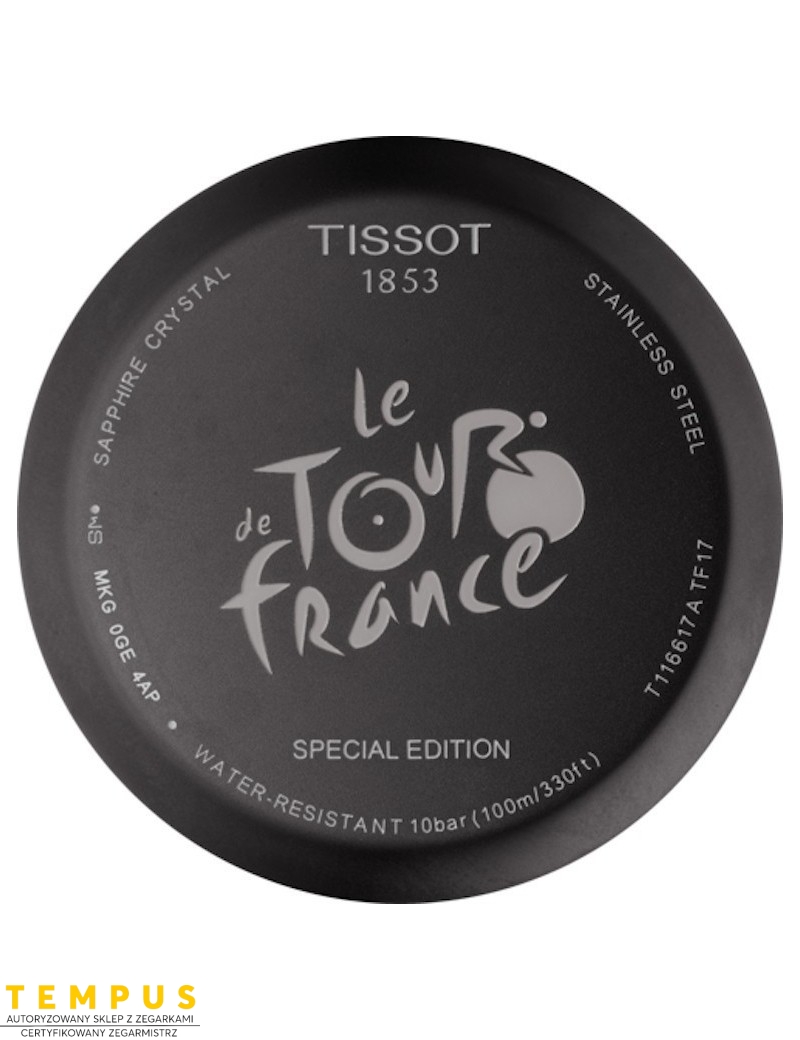  Zegarek Męski TISSOT Tour de France 2017 Collection Chrono XL T116.617.37.057.00 - Tempus