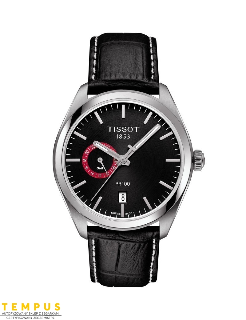 Tissot PR 100 Dualtime T101.452.16.051.00 - Zegarki TISSOT Tissot PR 100 Dualtime T101.452.16.051.00 - Zegarki TISSOT