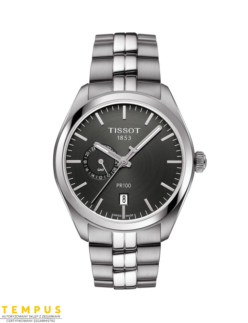 Tissot PR 100 Dualtime T101.452.11.061.00 - Zegarki TISSOT Tissot PR 100 Dualtime T101.452.11.061.00 - Zegarki TISSOT