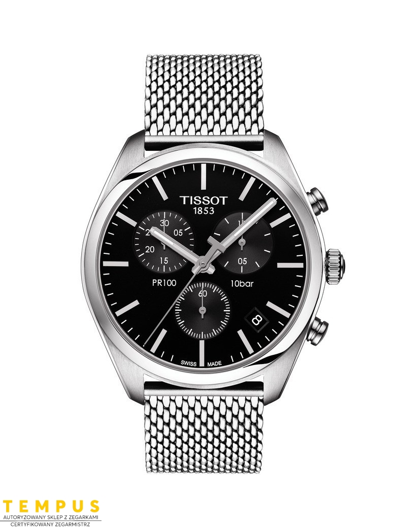 Tissot PR 100 Quartz Chronograph T101.417.11.051.01 - Zegarki TISSOT Tissot PR 100 Quartz Chronograph T101.417.11.051.01 - Zegarki TISSOT