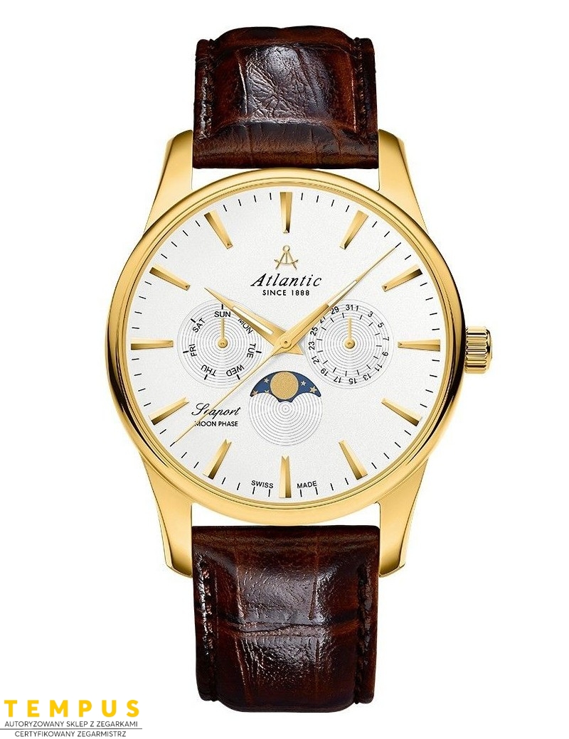 Atlantic SEAPORT 56550.45.21 Moon Phase - Zegarki ATLANTIC Atlantic SEAPORT 56550.45.21 Moon Phase - Zegarki ATLANTIC