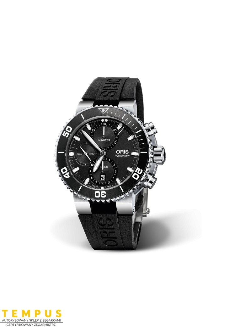 Zegarek sportowy męski Oris Aquis Chronograph 01 774 7655 4154-07 4 26 34Eb - Zegarki ORIS Zegarek sportowy męski Oris Aquis Chronograph 01 774 7655 4154-07 4 26 34Eb - Zegarki ORIS
