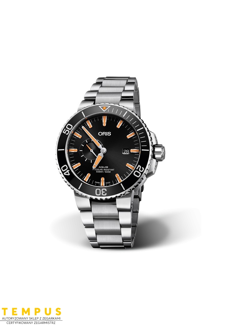 Zegarek sportowy męski Oris Aquis Small Second Date 01 743 7733 4159-07 8 24 05Peb - Zegarki ORIS