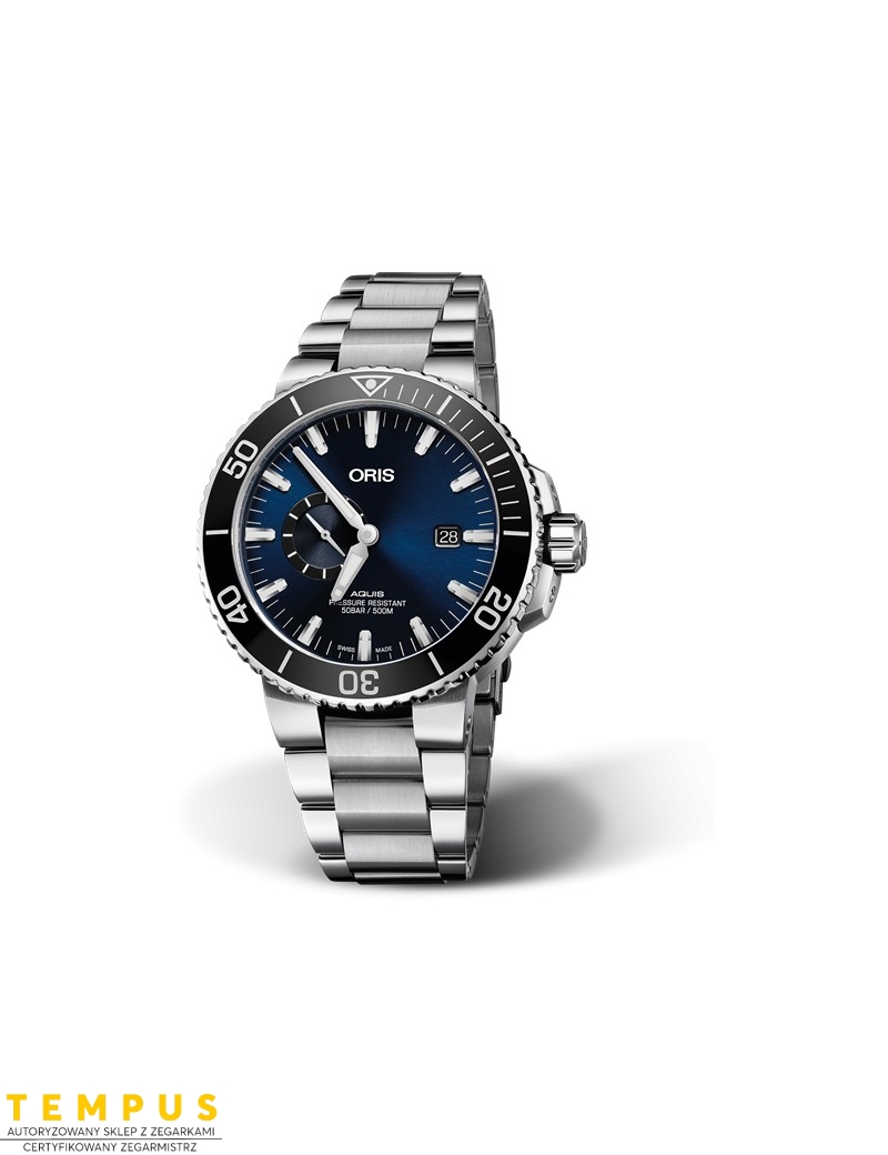 Zegarek sportowy męski Oris Aquis Small Second Date 01 743 7733 4135-07 8 24 05Peb - Zegarki ORIS