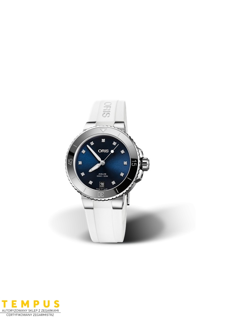 Zegarek sportowy damski Oris Aquis Date Diamonds 01 733 7731 4195-07 4 18 63Fc 36.