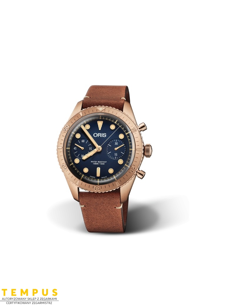 Zegarek sportowy męski Oris Carl Brashear Chronograph Limited Edition 01 771 7744 3185-Set Ls - Zegarki ORIS Zegarek sportowy męski Oris Carl Brashear Chronograph Limited Edition 01 771 7744 3185-Set Ls - Zegarki ORIS