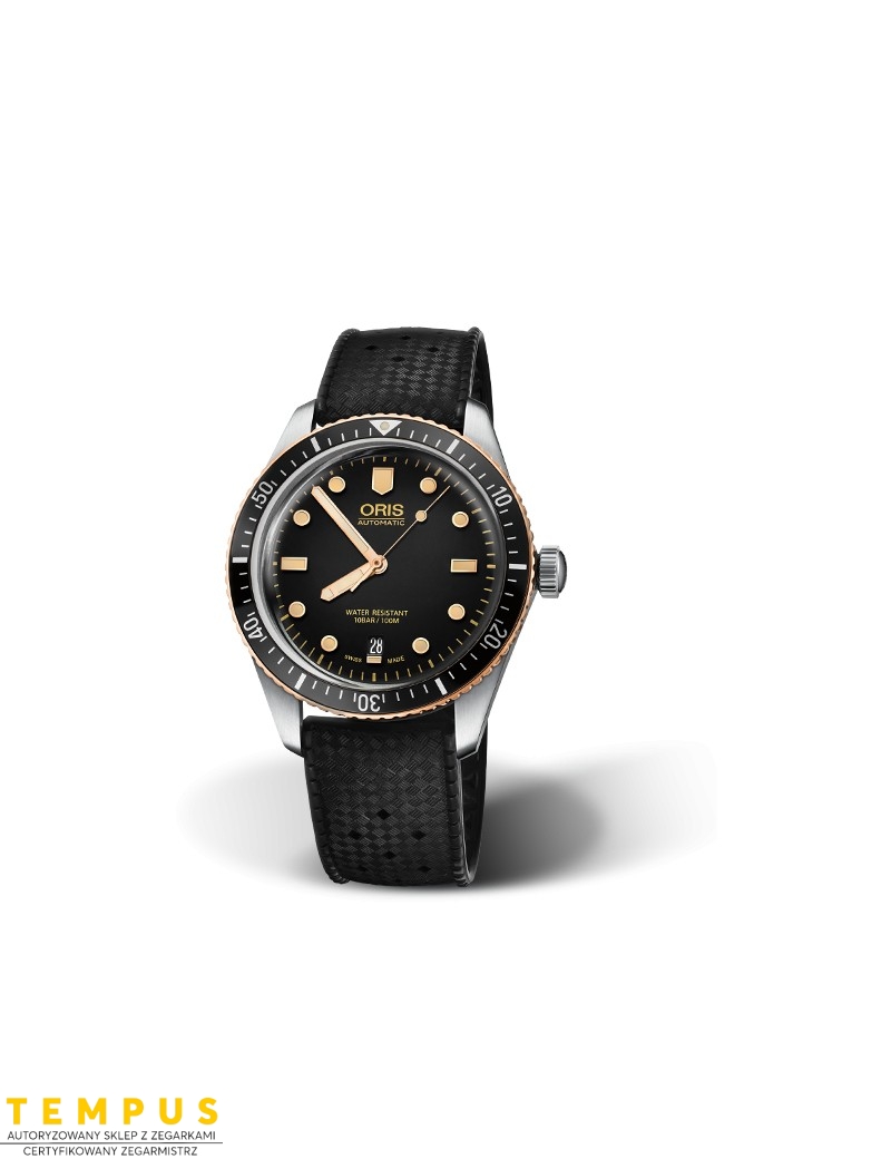 Zegarek sportowy męski Oris Divers Sixty-Five 01 733 7707 4354-07 4 20 18 - Zegarki ORIS