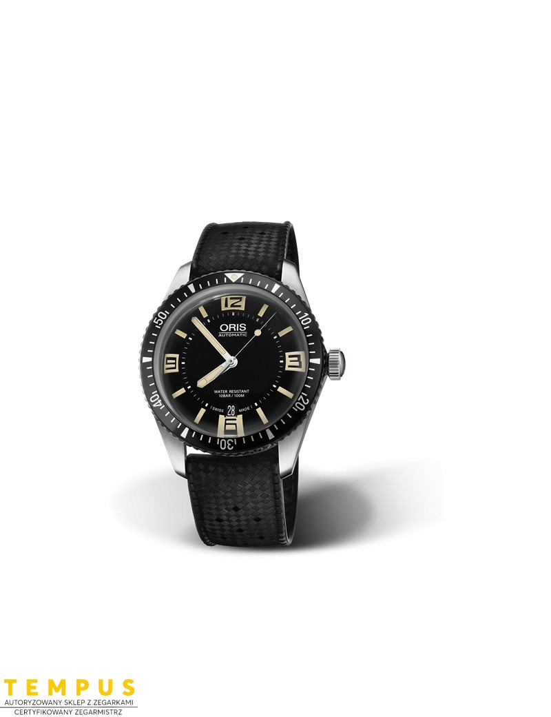 Zegarek sportowy męski Oris Divers Sixty-Five 01 733 7707 4064-07 4 20 18 - Zegarki ORIS