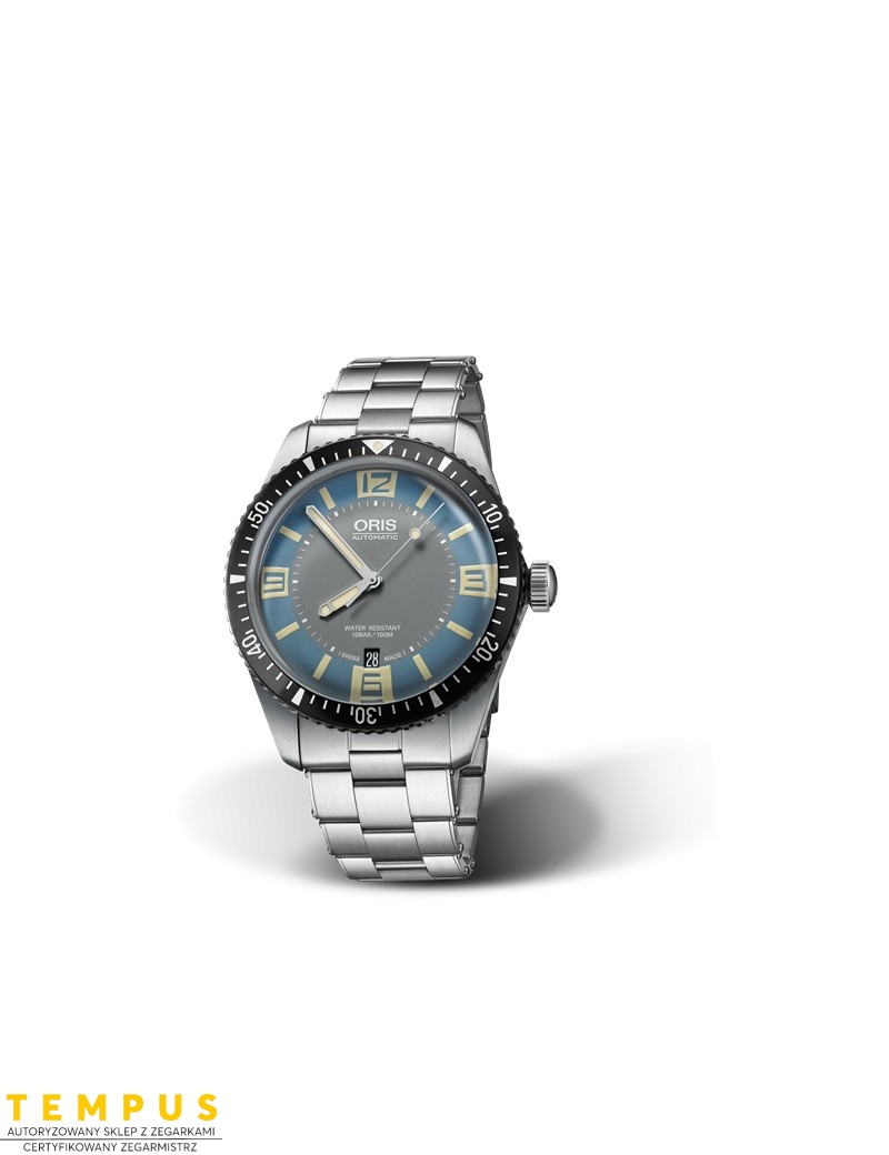 Zegarek sportowy męski Oris Divers Sixty-Five 01 733 7707 4065-07 8 20 18 - Zegarki ORIS