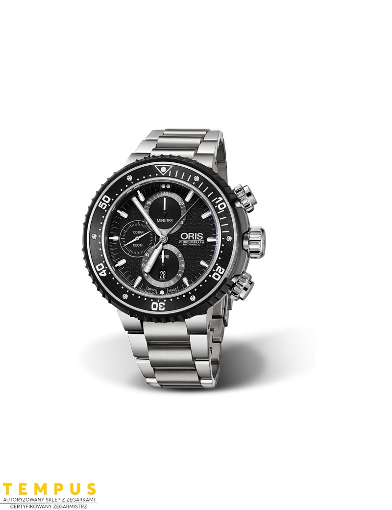 Zegarek męski Oris Prodiver Chronograph 01 774 7727 7154-Set - Zegarki ORIS