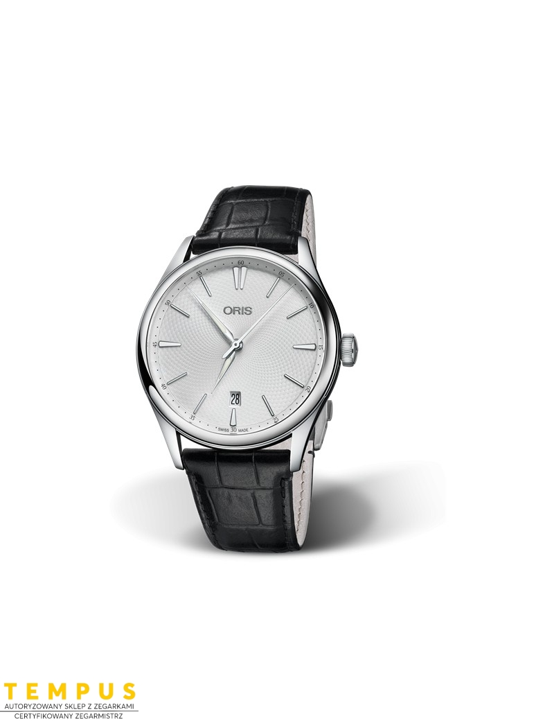 Zegarek klasyczny męski Oris Artelier Date 01 733 7721 4051-07 5 21 64Fc - Zegarki ORIS