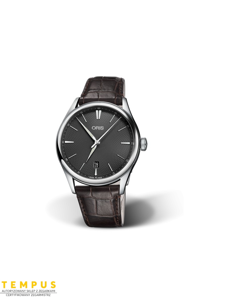 Zegarek klasyczny męski Oris Artelier Date 01 733 7721 4053-07 5 21 65Fc - Zegarki ORIS