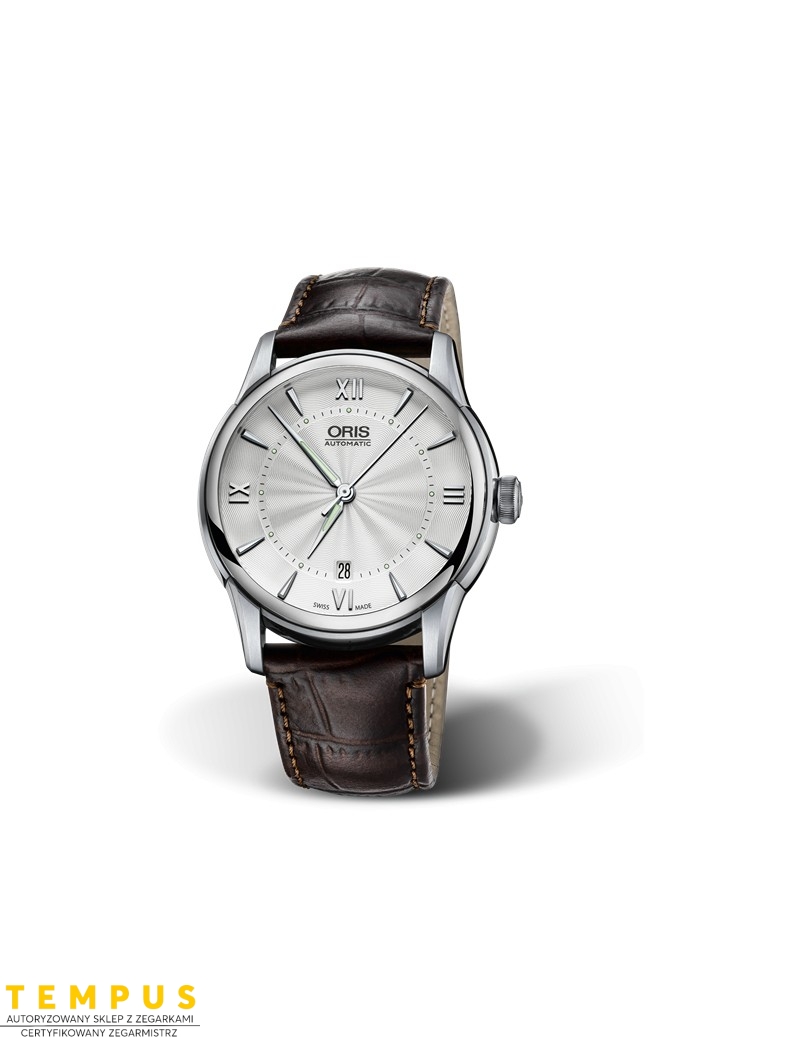 Zegarek klasyczny męski Oris Artelier Date 01 733 7670 4071-07 5 21 70Fc - Zegarki ORIS