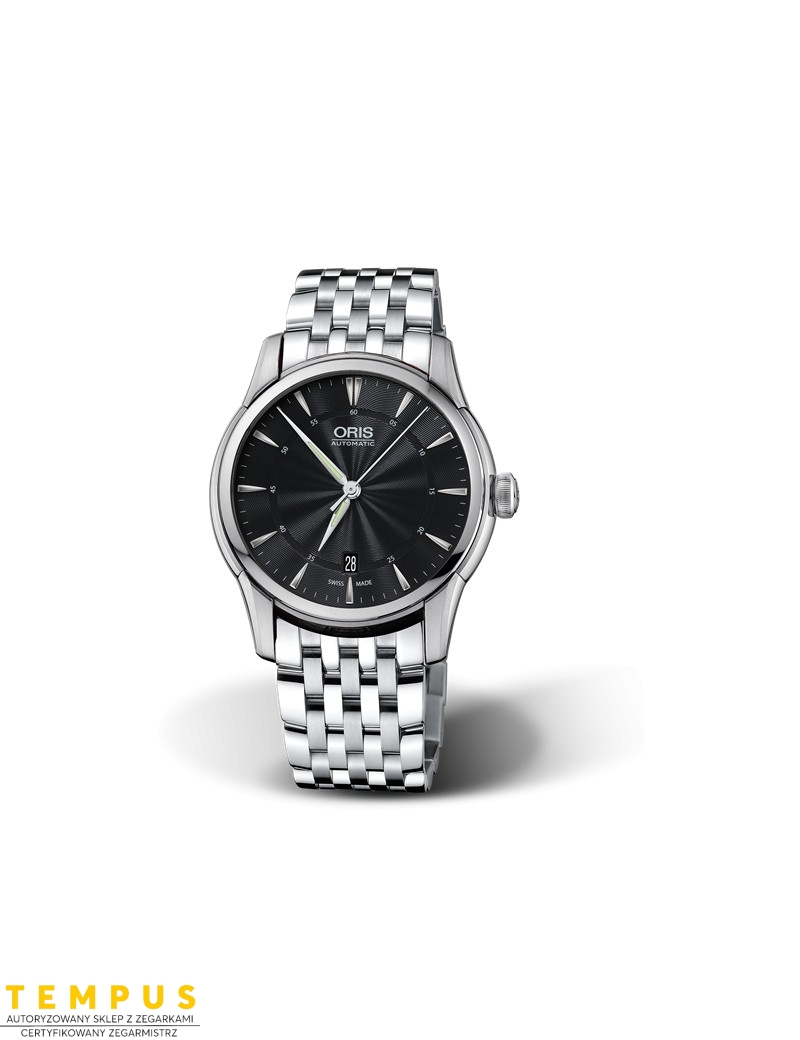 Zegarek klasyczny męski Oris Artelier Date 01 733 7670 4054-07 8 21 77 - Zegarki ORIS