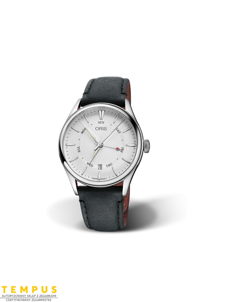 Zegarek elegancki męski Oris Artelier Pointer Day Date 01 755 7742 4051-07 5 21 34Fc - Zegarki ORIS