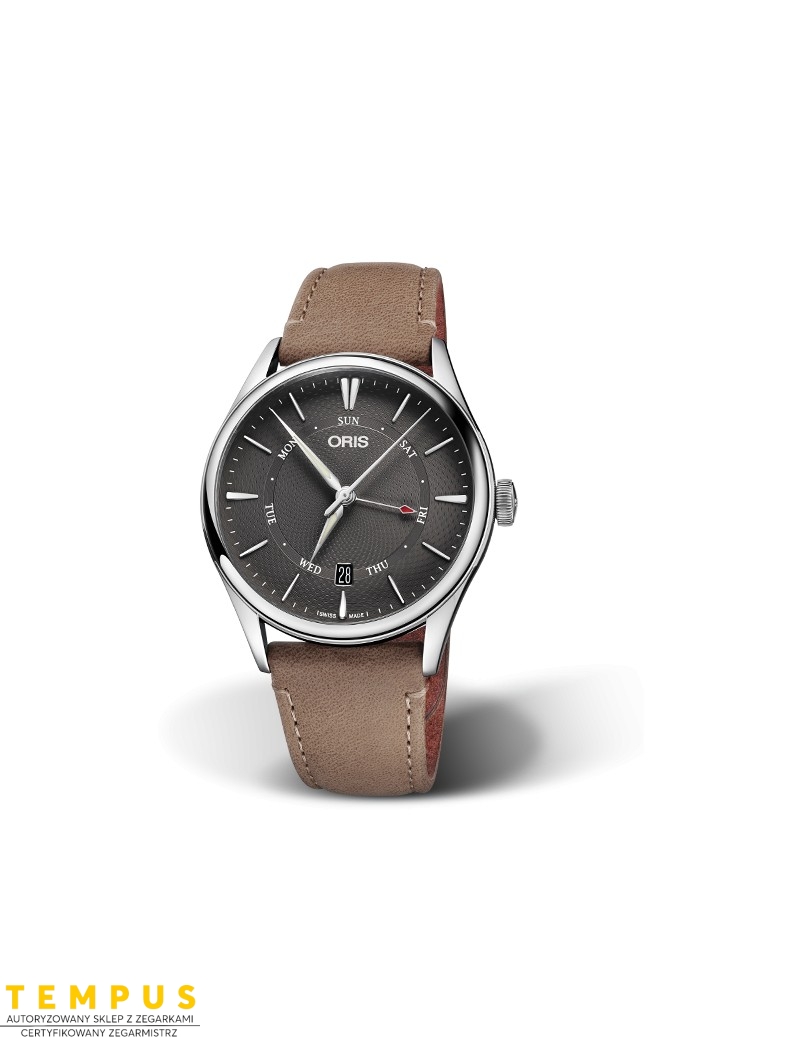 Zegarek elegancki męski Oris Artelier Pointer Day Date 01 755 7742 4053-07 5 21 32Fc - Zegarki ORIS