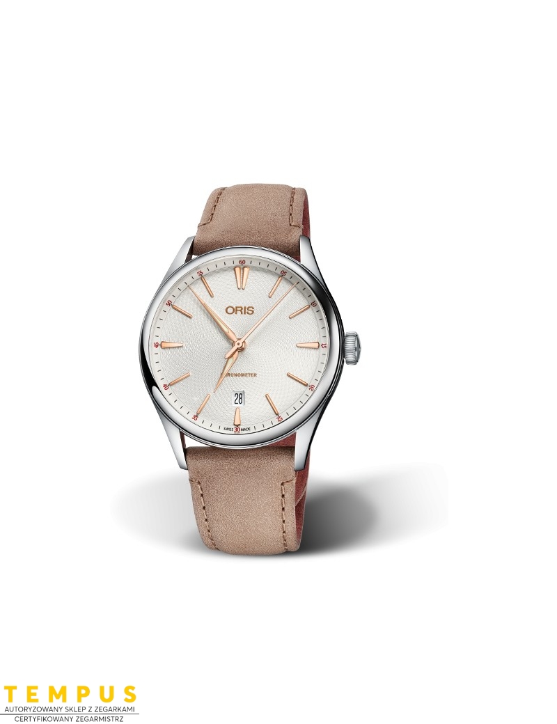 Zegarek męski Oris Artelier Chronometer Date 01 737 7721 4031-07 5 21 33Fc - Zegarki ORIS