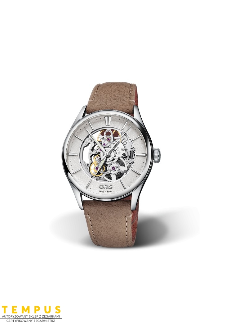 Zegarek męski Oris Artelier Skeleton 01 734 7721 4051-07 5 21 32Fc - Zegarki ORIS Zegarek męski Oris Artelier Skeleton 01 734 7721 4051-07 5 21 32Fc - Zegarki ORIS