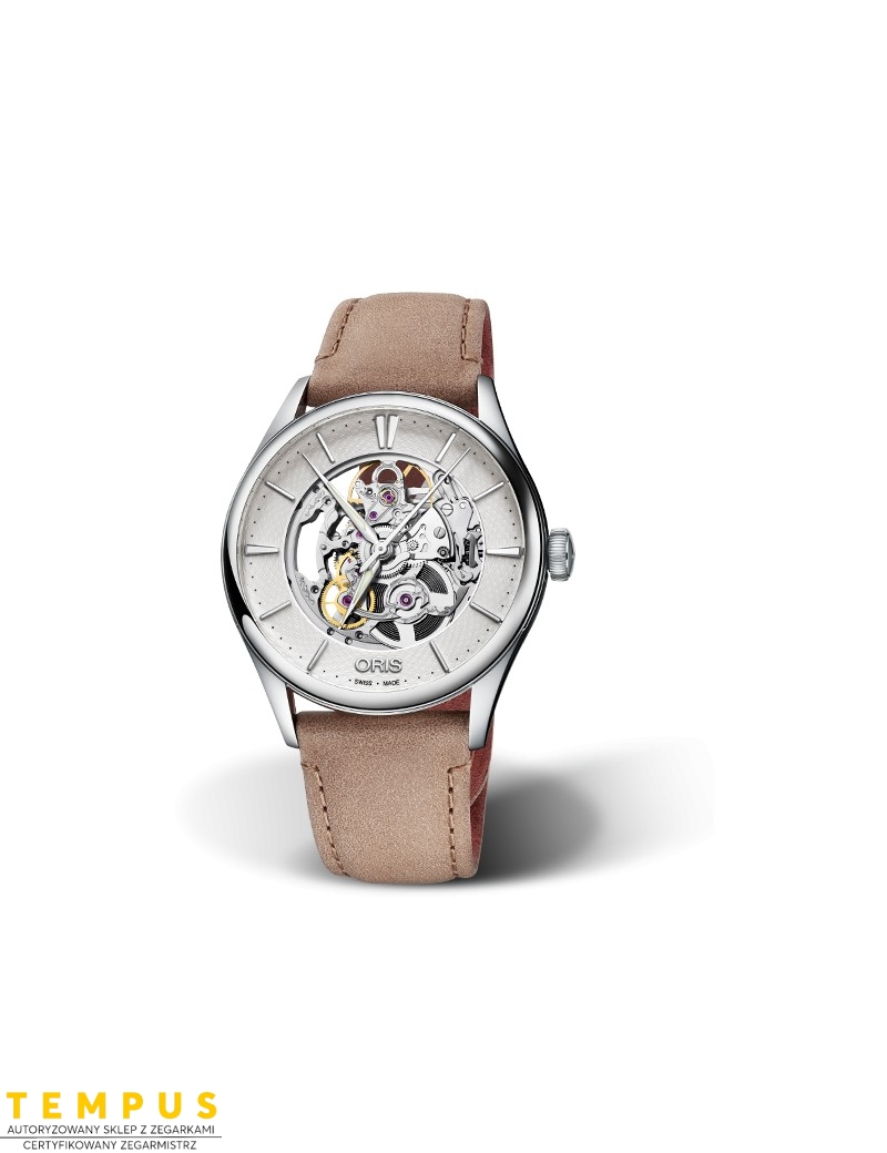 Zegarek męski Oris Artelier Skeleton 01 734 7721 4051-07 5 21 33Fc - Zegarki ORIS Zegarek męski Oris Artelier Skeleton 01 734 7721 4051-07 5 21 33Fc - Zegarki ORIS