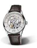 Zegarek męski Oris Artelier Skeleton 01 734 7721 4051-07 5 21 65Fc - Zegarki ORIS