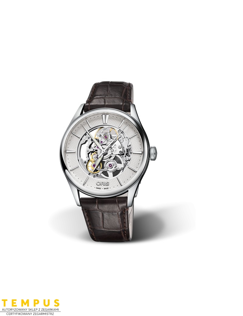Zegarek męski Oris Artelier Skeleton 01 734 7721 4051-07 5 21 65Fc - Zegarki ORIS Zegarek męski Oris Artelier Skeleton 01 734 7721 4051-07 5 21 65Fc - Zegarki ORIS
