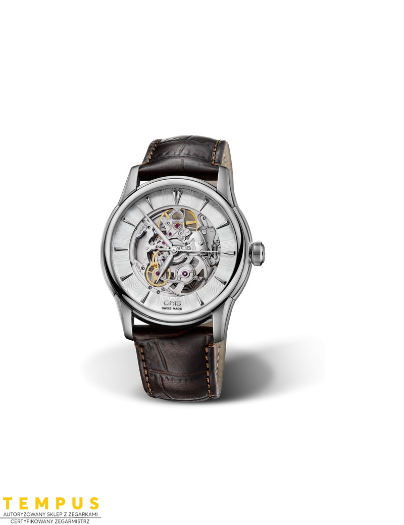 Zegarek męski Oris Artelier Skeleton 01 734 7670 4051-07 5 21 70Fc - Zegarki ORIS Zegarek męski Oris Artelier Skeleton 01 734 7670 4051-07 5 21 70Fc - Zegarki ORIS