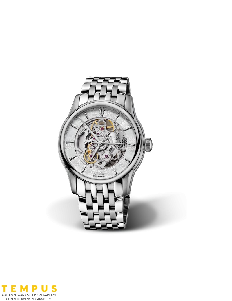 Zegarek męski Oris Artelier Skeleton 01 734 7670 4051-07 8 21 77 - Zegarki ORIS