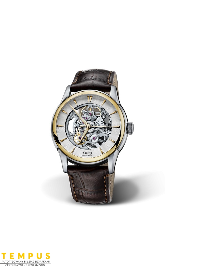Zegarek męski Oris Artelier Skeleton 01 734 7670 4351-07 5 21 70Fc - Zegarki ORIS Zegarek męski Oris Artelier Skeleton 01 734 7670 4351-07 5 21 70Fc - Zegarki ORIS