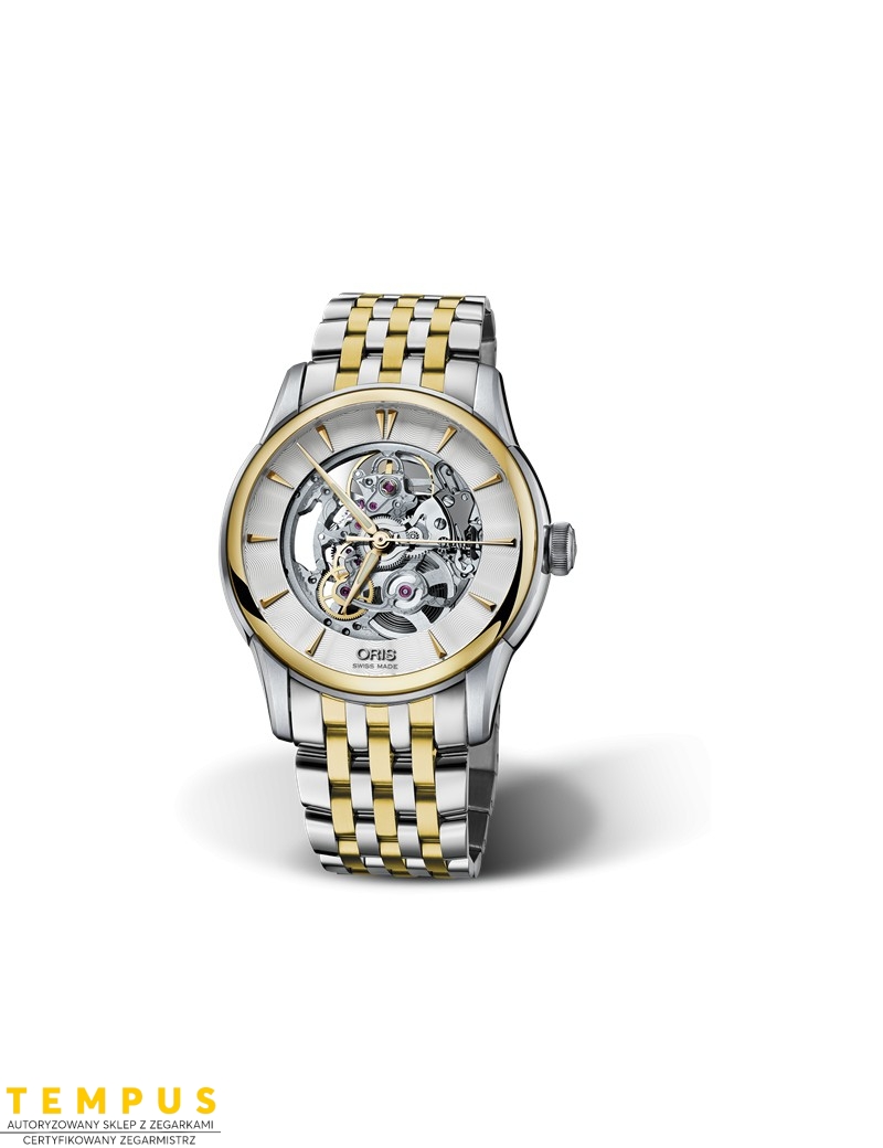 Zegarek męski Oris Artelier Skeleton 01 734 7670 4351-07 8 21 78 - Zegarki ORIS