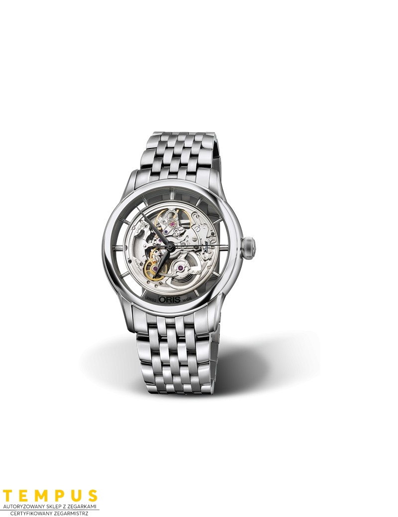 Zegarek męski Oris Artelier Translucent Skeleton 01 734 7684 4051-07 8 21 77 - Zegarki ORIS Zegarek męski Oris Artelier Translucent Skeleton 01 734 7684 4051-07 8 21 77 - Zegarki ORIS