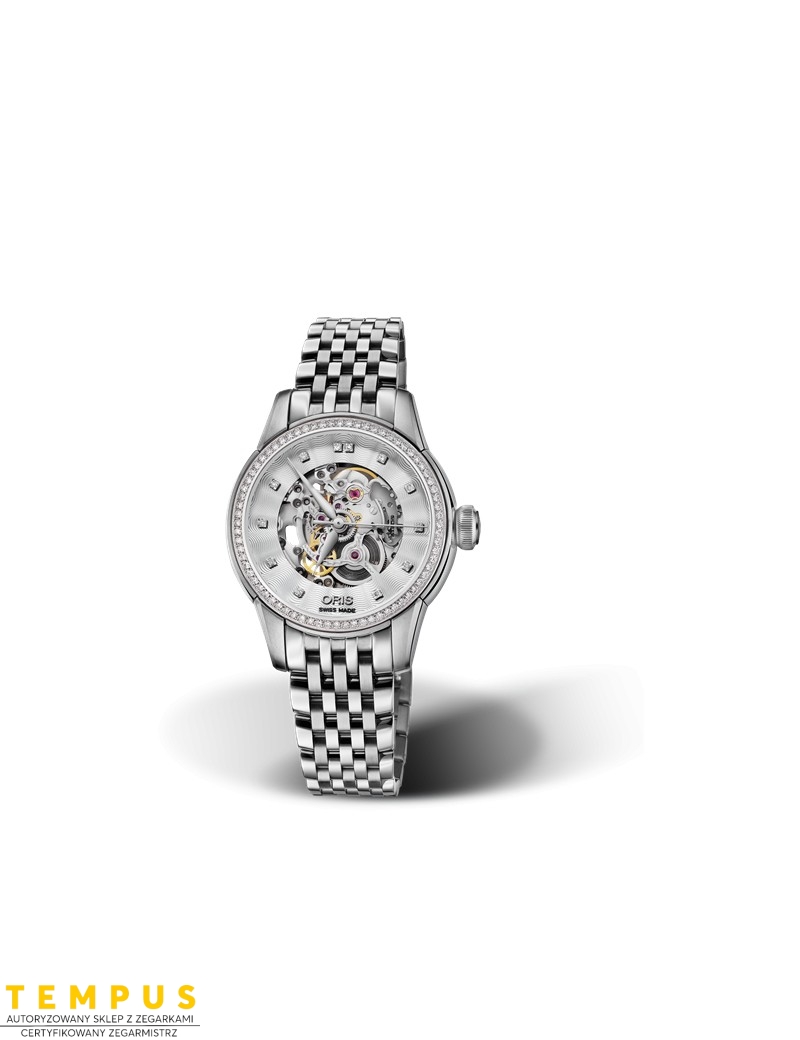 Zegarek damski Oris Artelier Skeleton Diamonds 01 560 7687 4919-07 8 14 77 - Zegarki ORIS